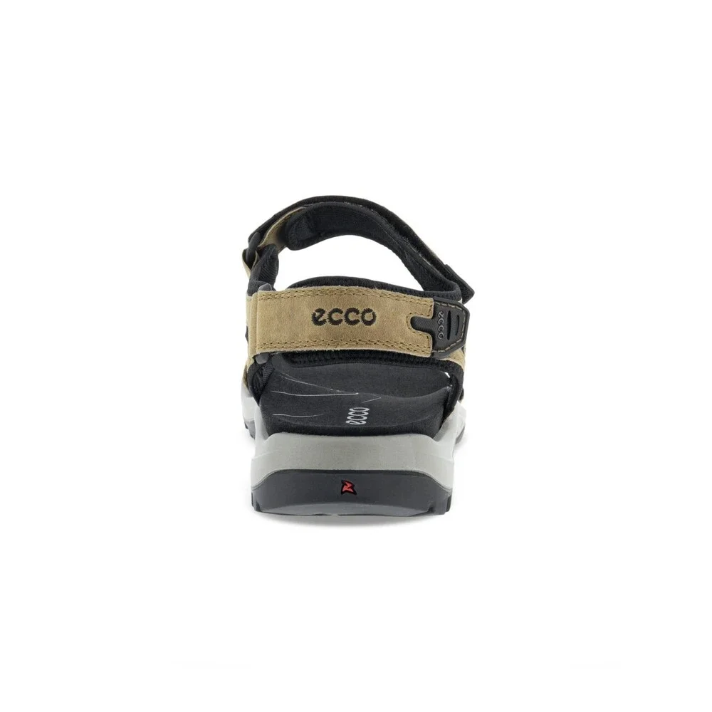 Ecco Yucatan Coast Sandal Men 14-14.5 Nutmeg Brown Nubuck Leather Hiking ZAP2669